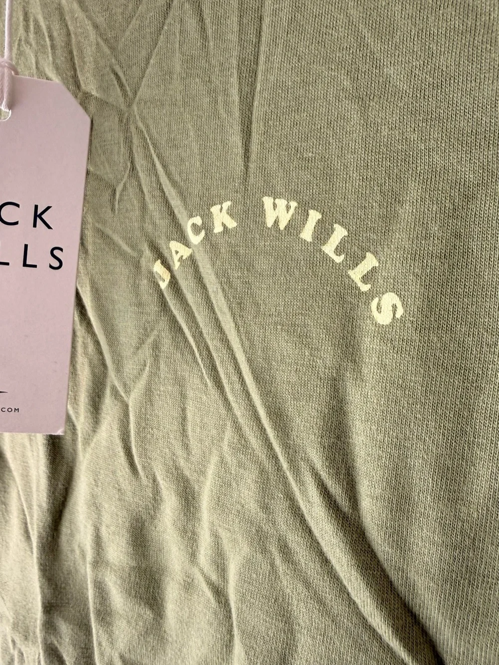 Jack Wills Sage Green Ringer T-Shirt US 2 UK 6 | BNWT